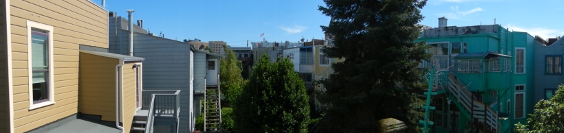 backyard, top floors
